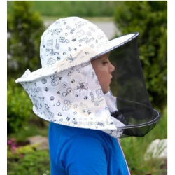 Včelárský klobúk detský, plátený vzadu