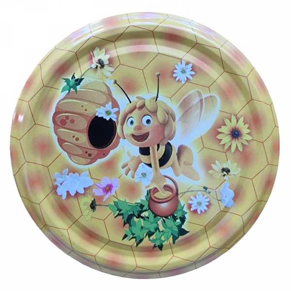 Viečko 82mm, motív Mája s jedným kýblikom