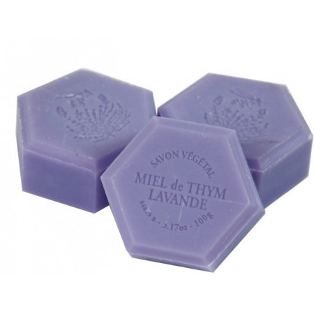 Francúzke medové mydlo v tvare včelej bunky, 100g - s levaduľou