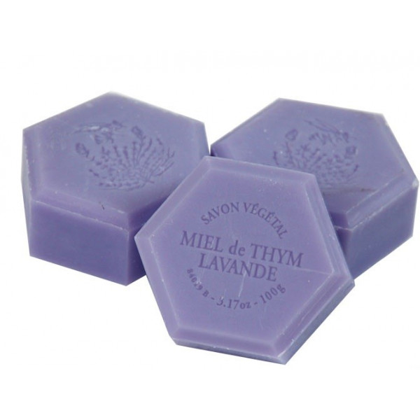 Francúzke medové mydlo v tvare včelej bunky, 100g - s levaduľou