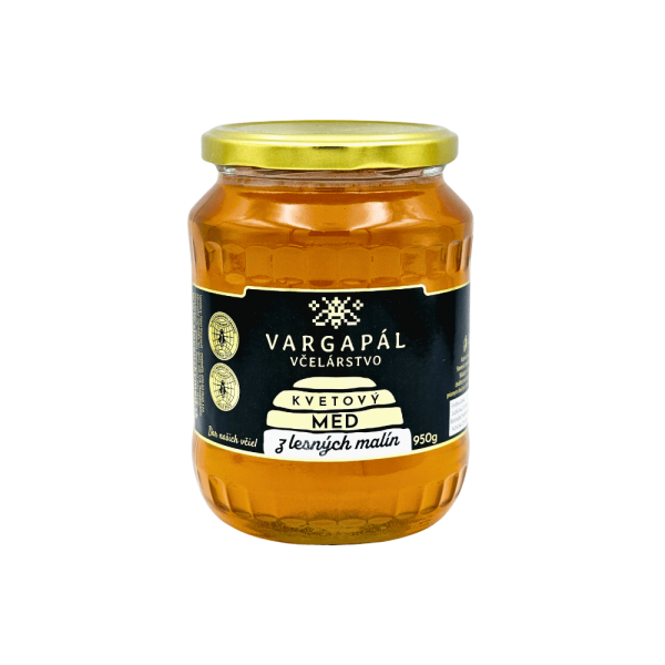 Med z lesných malín a černíc s medovicou 950g