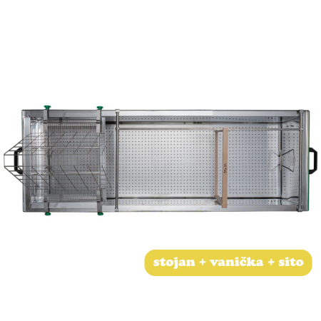 Odviečkovacia vaňa 1500mm - zelené nohy