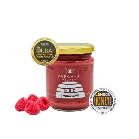 Včelí med s malinami 260g