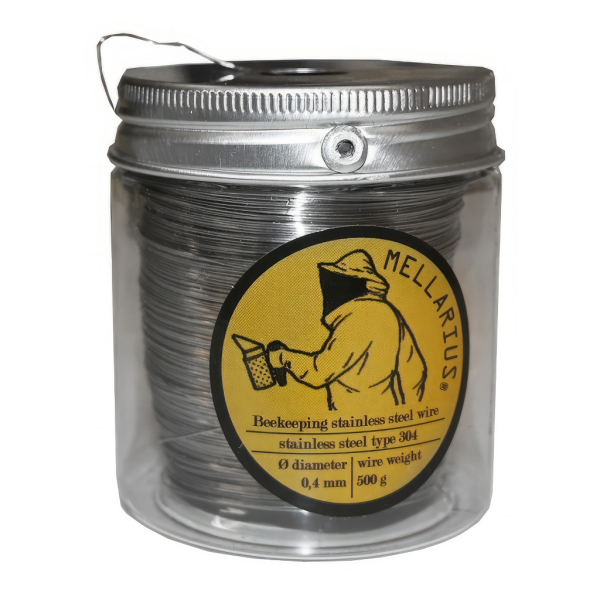 Včelársky drôt nerez 0,4mm - 500g Mellarius- samoodvíjajúci