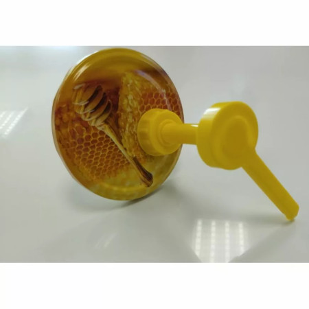 Dávkovač medu s viečkom so vzorom