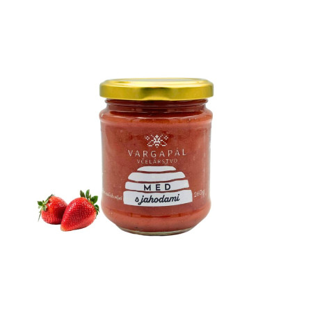 Včelí med s jahodami 260g