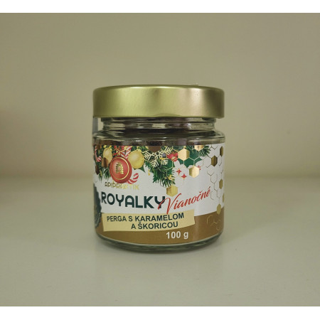 ROYALKY Vianočné Perga s karamelom a škoricou 100g - sklo
